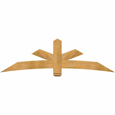 Ekena Millwork Alberta Rough Sawn Timber Gable Bracket, Western Red Cedar, 84"W x 24"H x 4"D x 6"F, 7/12 Pitch GBW084X24X0406ALB00RWR